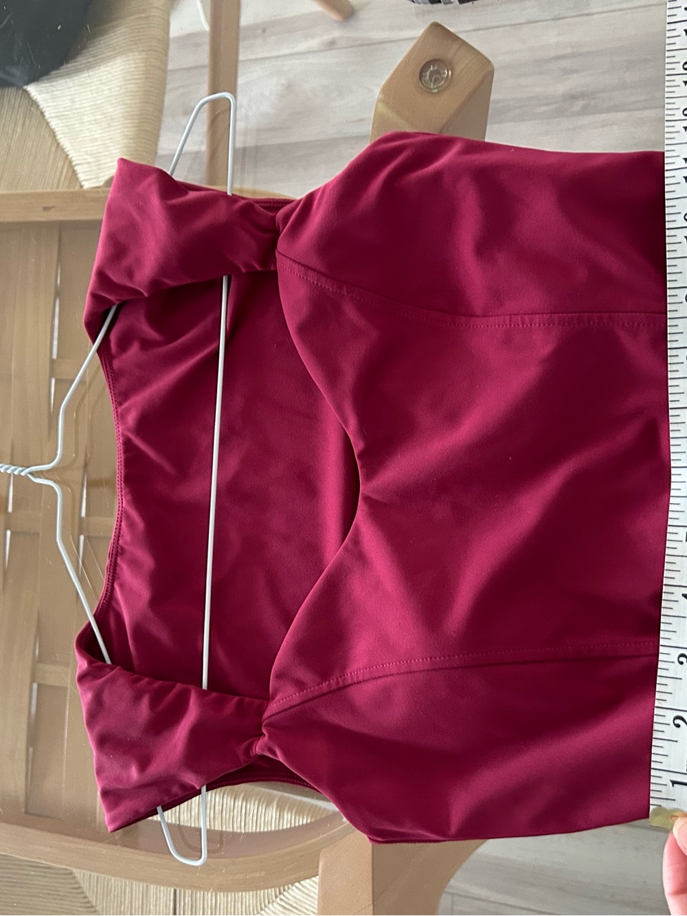 Women’s Raspberry Fuchsia Workout Crop Top - Picture 9 of 12